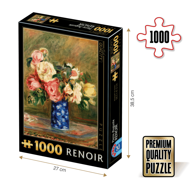 Puzzle adulti Pierre-Auguste Renoir - Bouquet of Roses - 1000 Piese-0