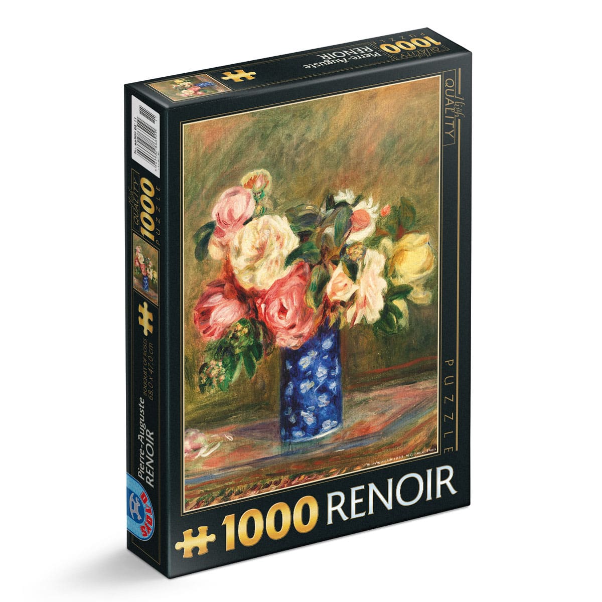 Puzzle Pierre-Auguste Renoir - Puzzle adulți 1000 piese - Bouquet of Roses