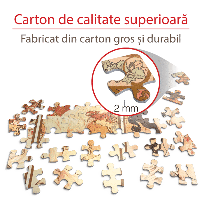 Puzzle adulți Alphonse Mucha - Seasons 3/Anotimpuri 3 - 1000 piese-34157