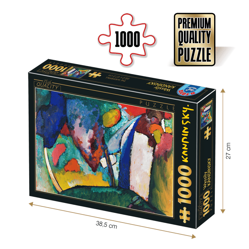 Puzzle adulti 1000 piese Wassily Kandinsky - The Waterfall / Cascada-0