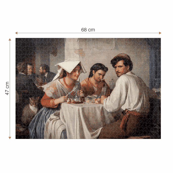 Puzzle adulți Carl Bloch - In a Roman Osteria/Într-o osterie romană - 1000 Piese-34235