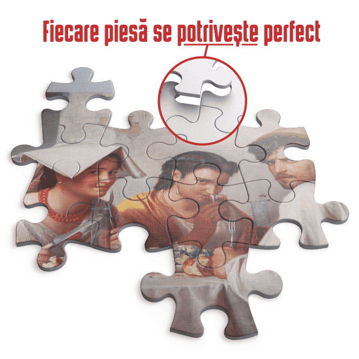 Puzzle adulți Carl Bloch - In a Roman Osteria/Într-o osterie romană - 1000 Piese-34234