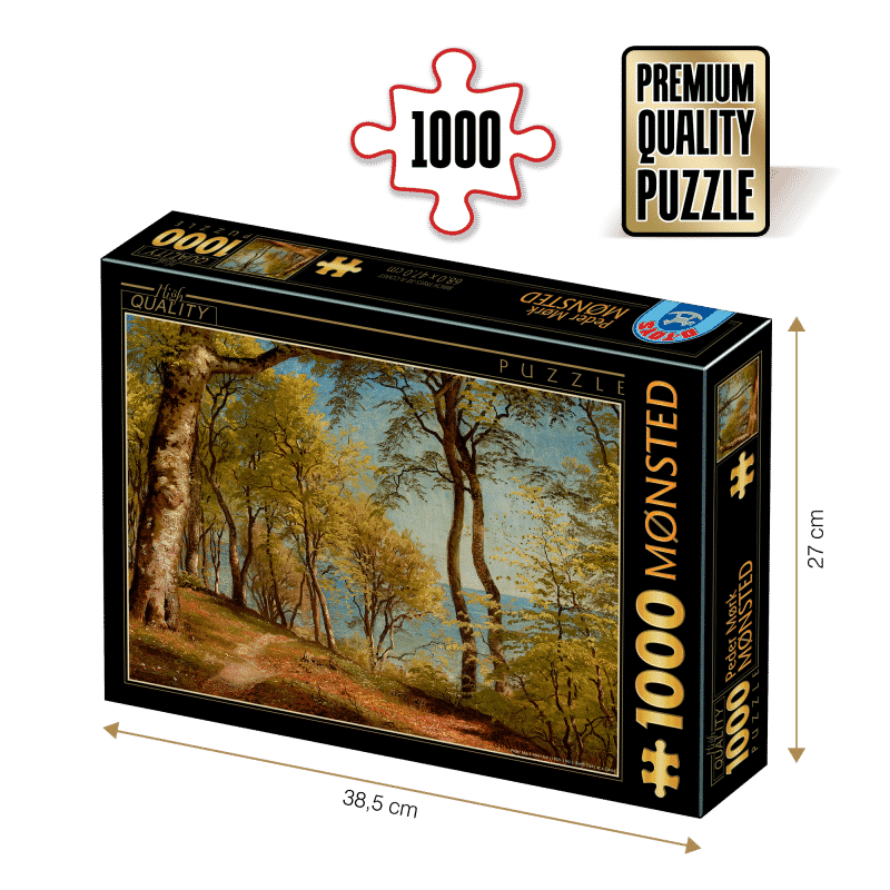 Puzzle adulti Peder Mørk Mønsted - Birch Trees at a Coast - 1000 Piese-0