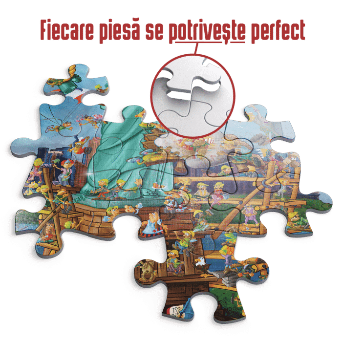 Puzzle adulți 1000 piese Cartoon Collection - New York-35142
