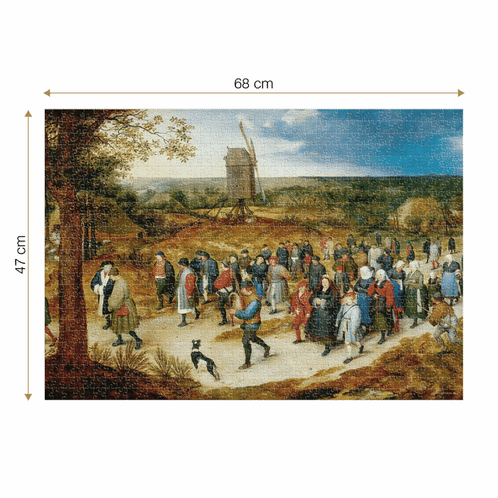 Puzzle adulti 1000 piese Pieter Brueghel cel Tânăr - The Marriage Procession-34518