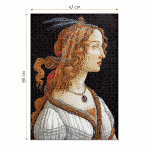 Puzzle adulți Sandro Botticelli - Idealised Portrait of a Lady - 1000 piese-34229