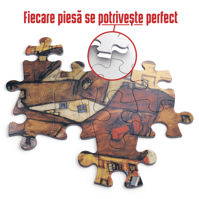 Puzzle adulti 1000 piese Egon Schiele - Crescent of Houses-34534