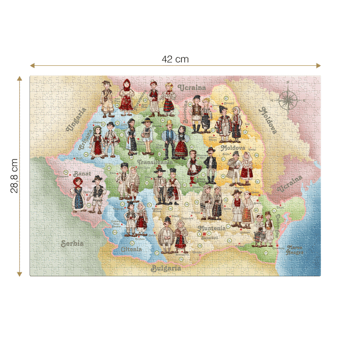 Puzzle copii - Costume Populare - 240 piese-34221