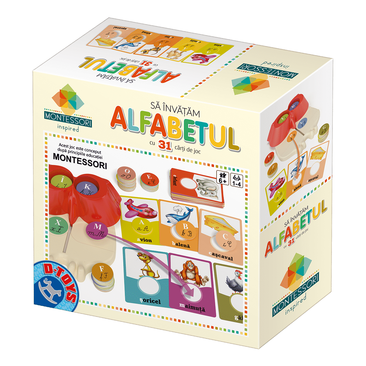 Joc Buboo - Să învățăm alfabetul - Joc educativ Montessori