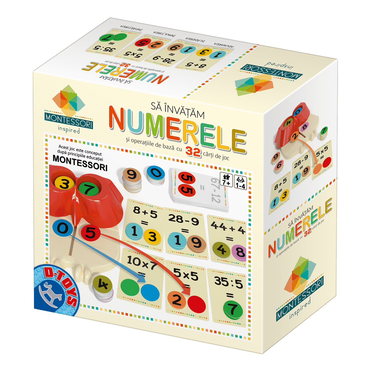 Joc Montessori - Buboo - Să învățăm numerele și operațiile de bază