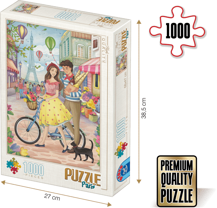 Puzzle adulți 1000 piese Groos Zselyke - Paris-0