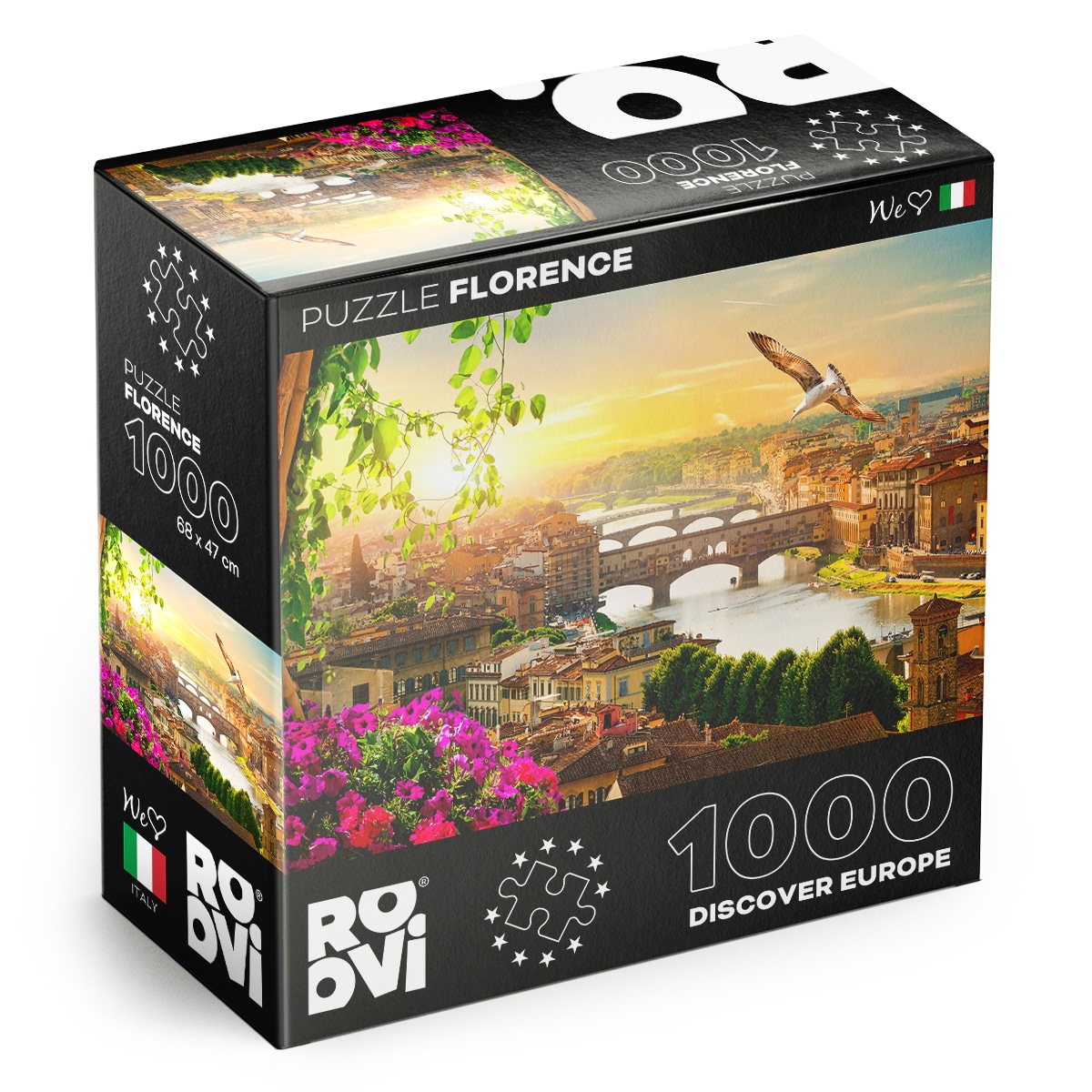 Puzzle Florence, Italy - Puzzle adulți 1000 piese - Discover Europe
