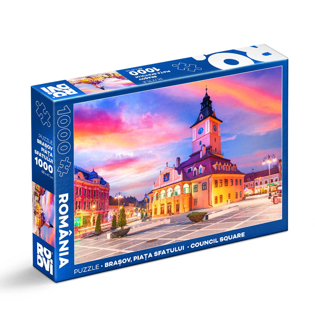 Puzzle Piața Sfatului, Brașov - Puzzle adulți 1000 piese - Imagini din România