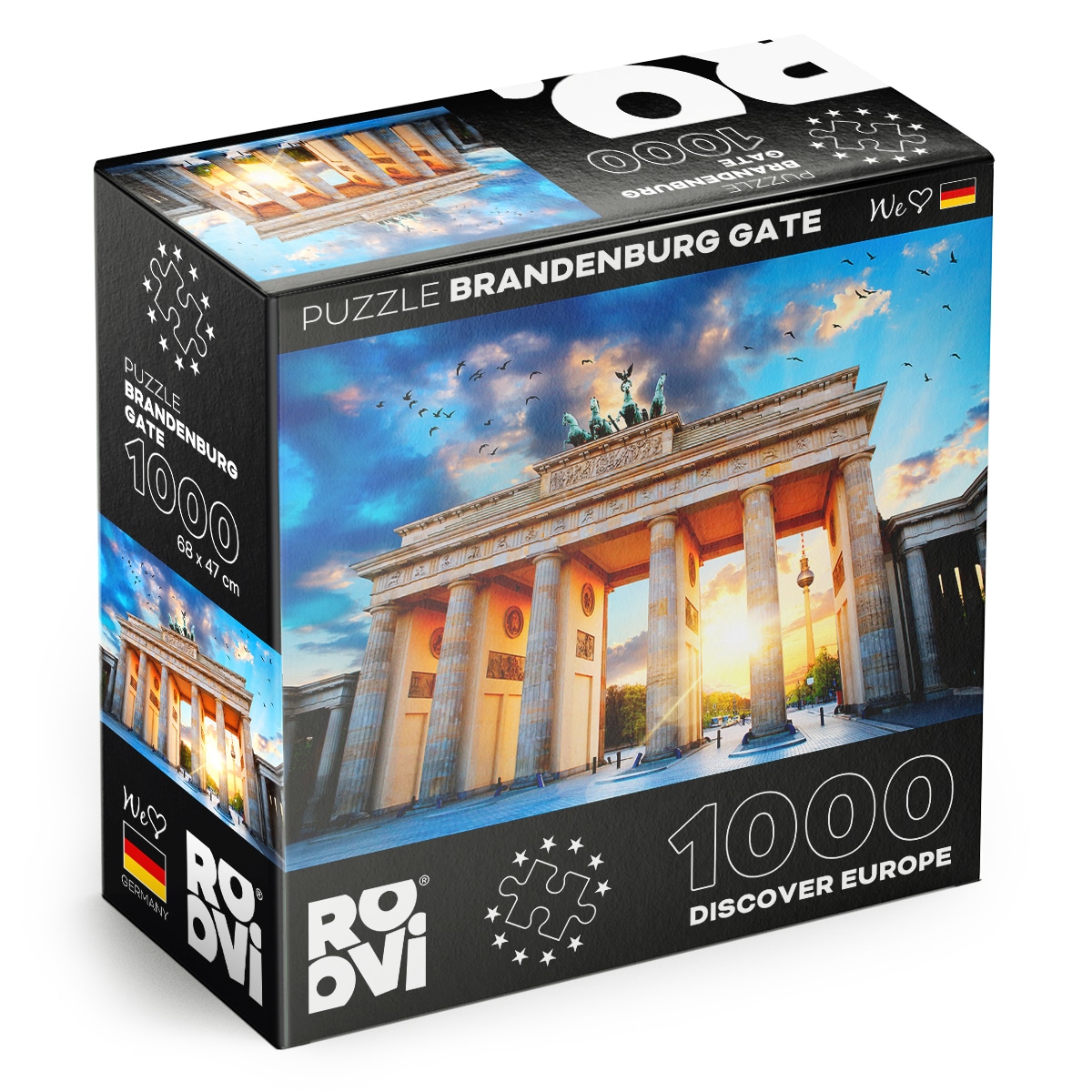Puzzle Brandenburg Gate, Berlin, Germany - Puzzle adulți 1000 piese - Discover Europe