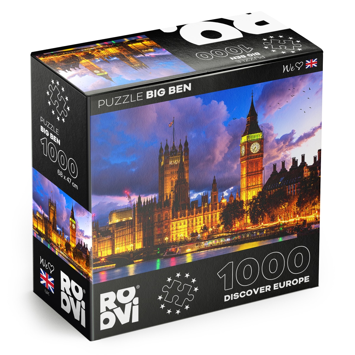 Puzzle Big Ben, London, UK - Puzzle adulți 1000 piese - Discover Europe